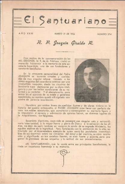 274 EL SANTUARIANO_Marzo 1952